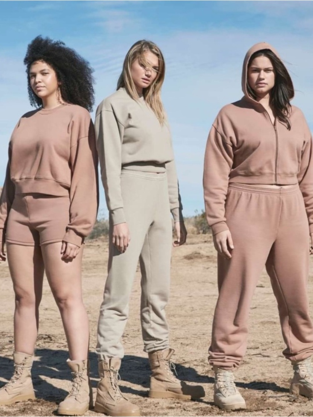 SKIMS outdoor fleece jogger and zip up set   ( two pieces ) in Tiger eye